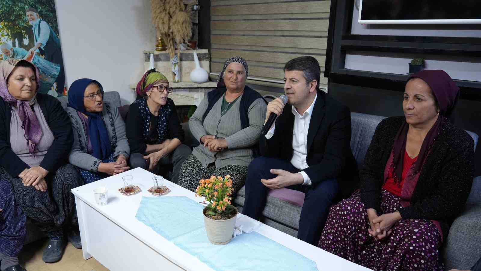 Başkan Tutdere, K11 Konteyner Kent’te kadınların misafiri oldu