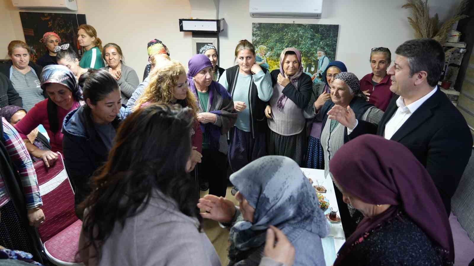 Başkan Tutdere, K11 Konteyner Kent’te kadınların misafiri oldu