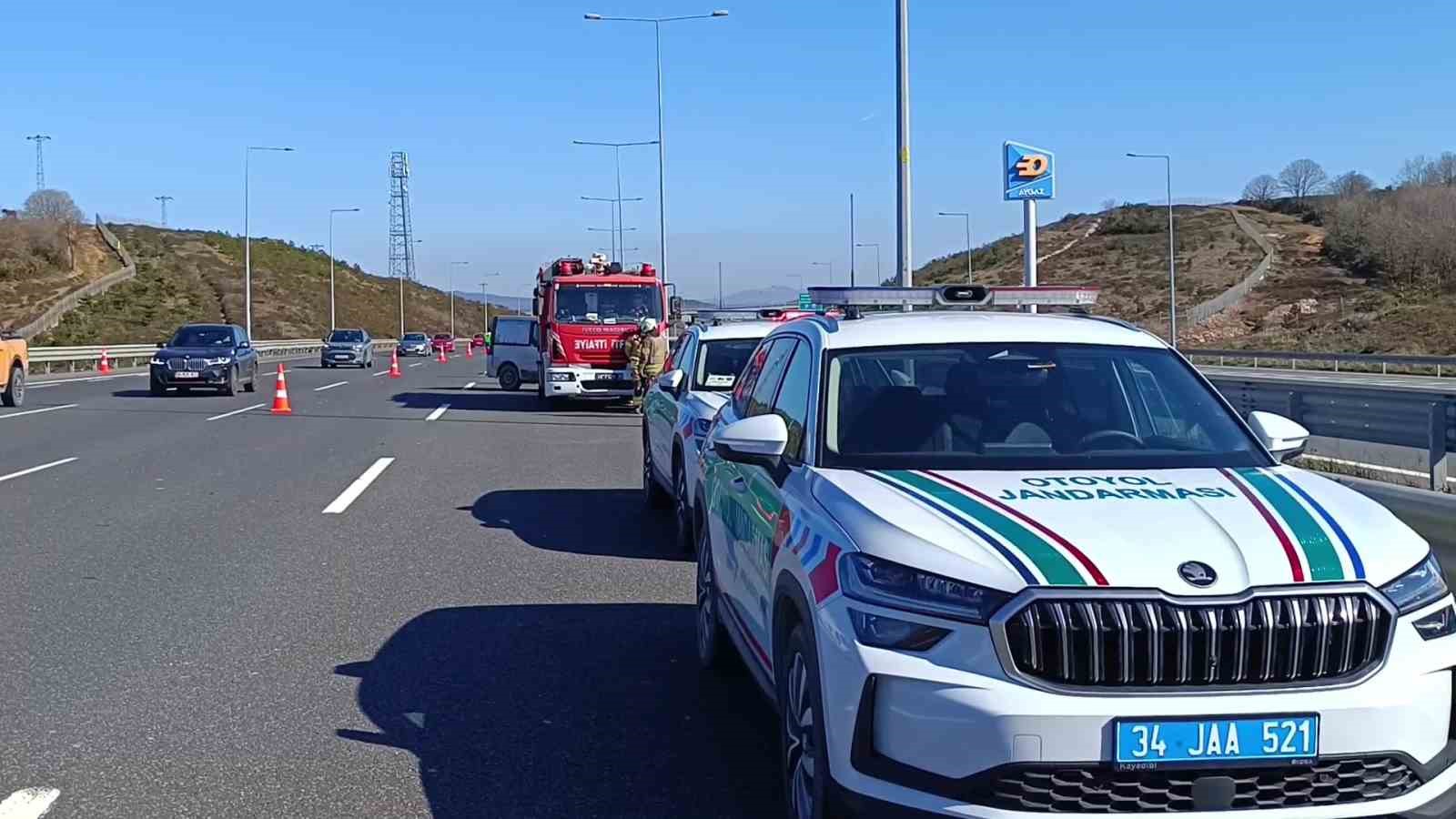 Kuzey Marmara Otoyolu’nda kaza: 1 kişi hayatını kaybetti, 1 kişi yaralandı. IHAA.