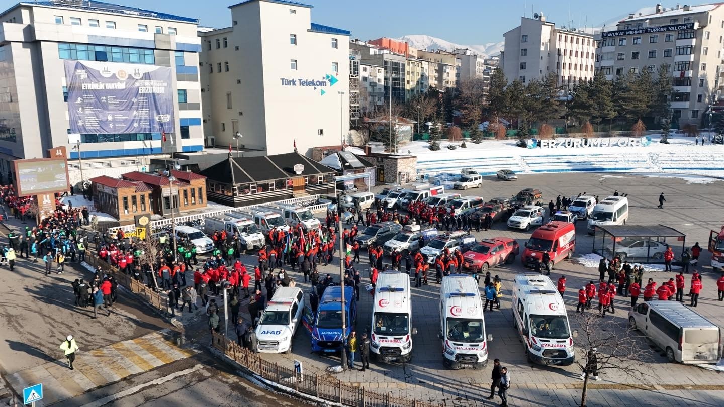 EİT &uuml;lkelerinin katılımıyla AFAD kış tatbikatı Erzurum&rsquo;da yapılıyor
