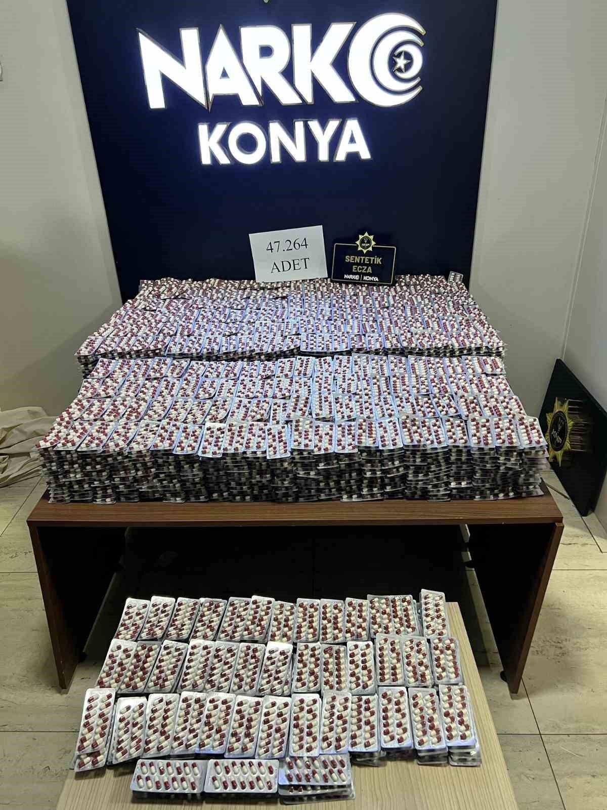 Konya’da uyuşturucu operasyonları: 54 tutuklama