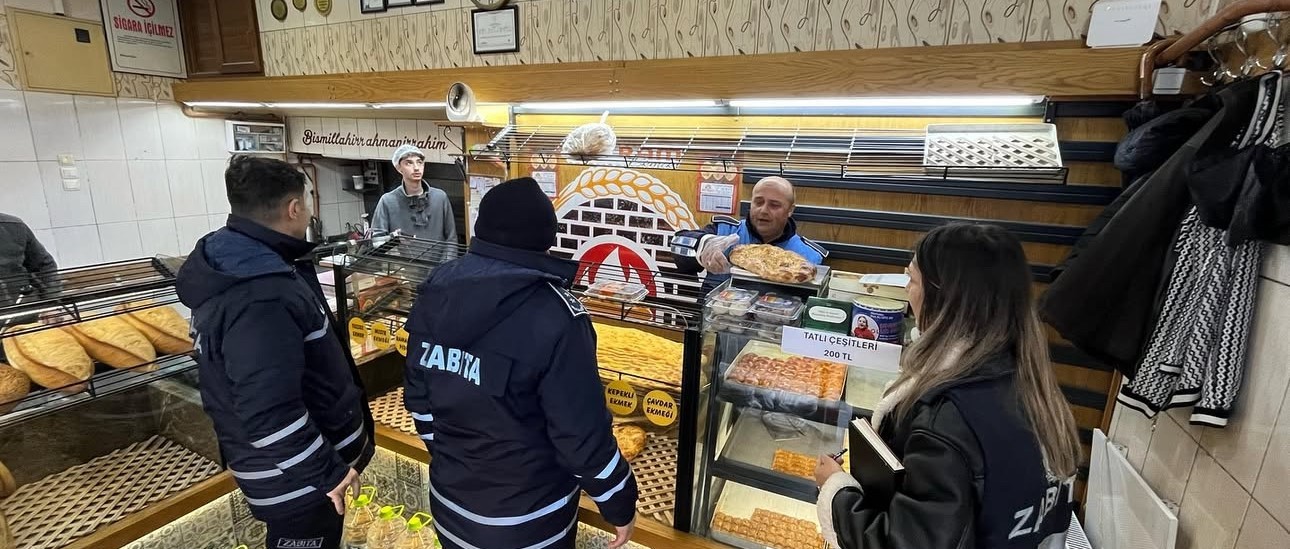 Zabıtalardan fırınlara denetim