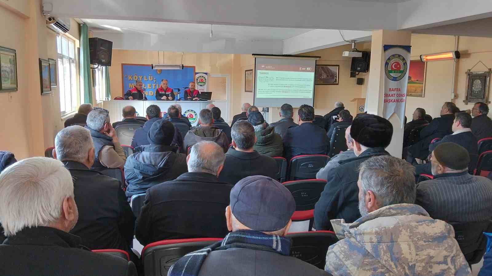 Bafra’da kırsal kalkınma destekleri bilgilendirmesi