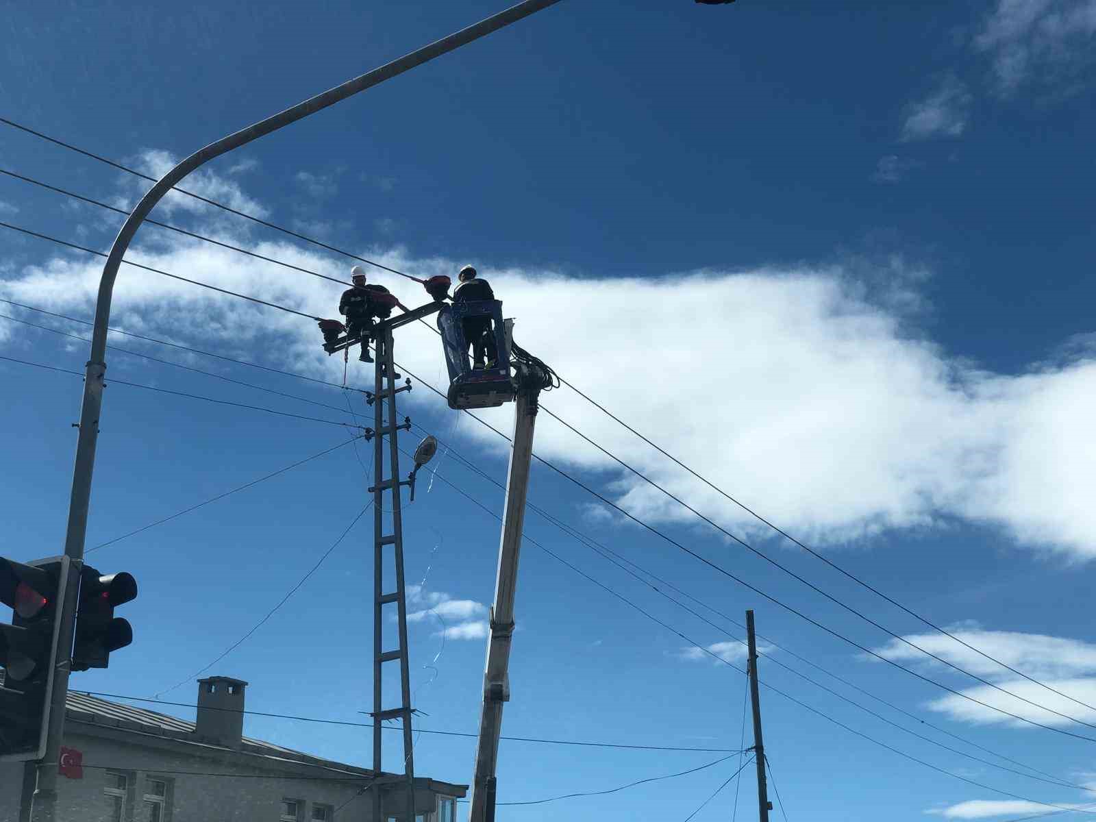 Kars&rsquo;ta elektrik hatlarında bakım ve onarım &ccedil;alışmaları devam ediyor
