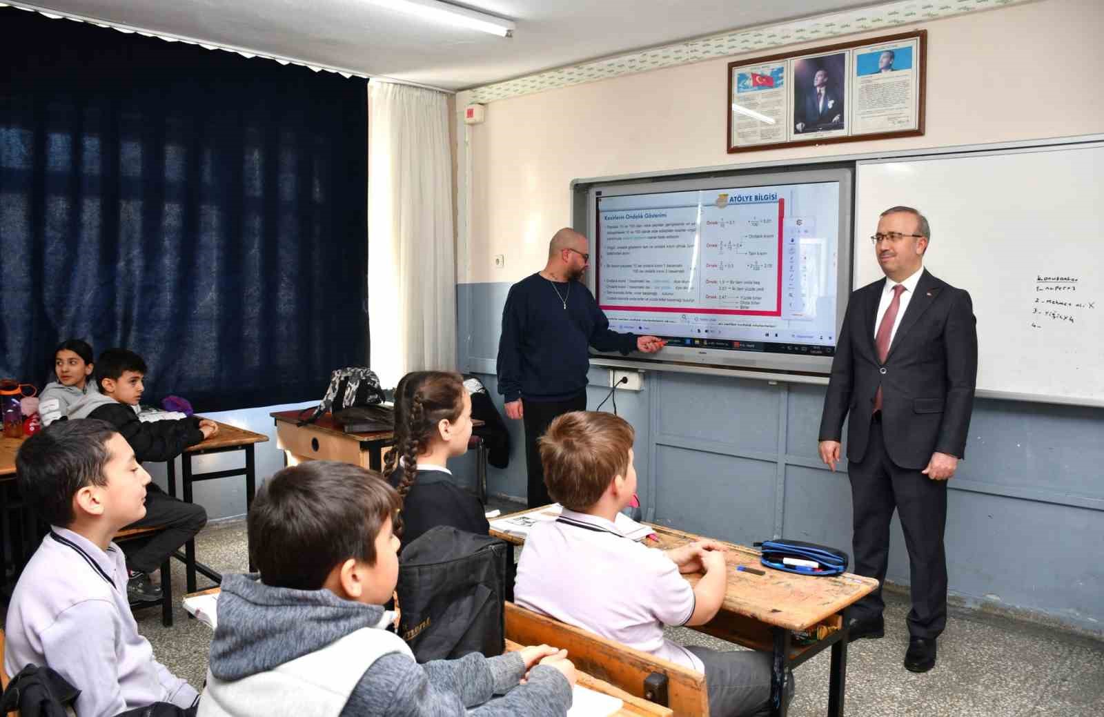 İl Milli Eğitim Müdürü Aydın, eğitim-öğretim çalışmalarını yerinde inceledi