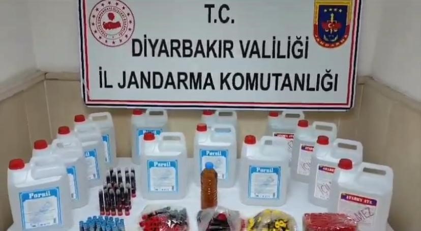 Diyarbakır’da 180 litre etil alkol ele geçirildi: 1 gözaltı