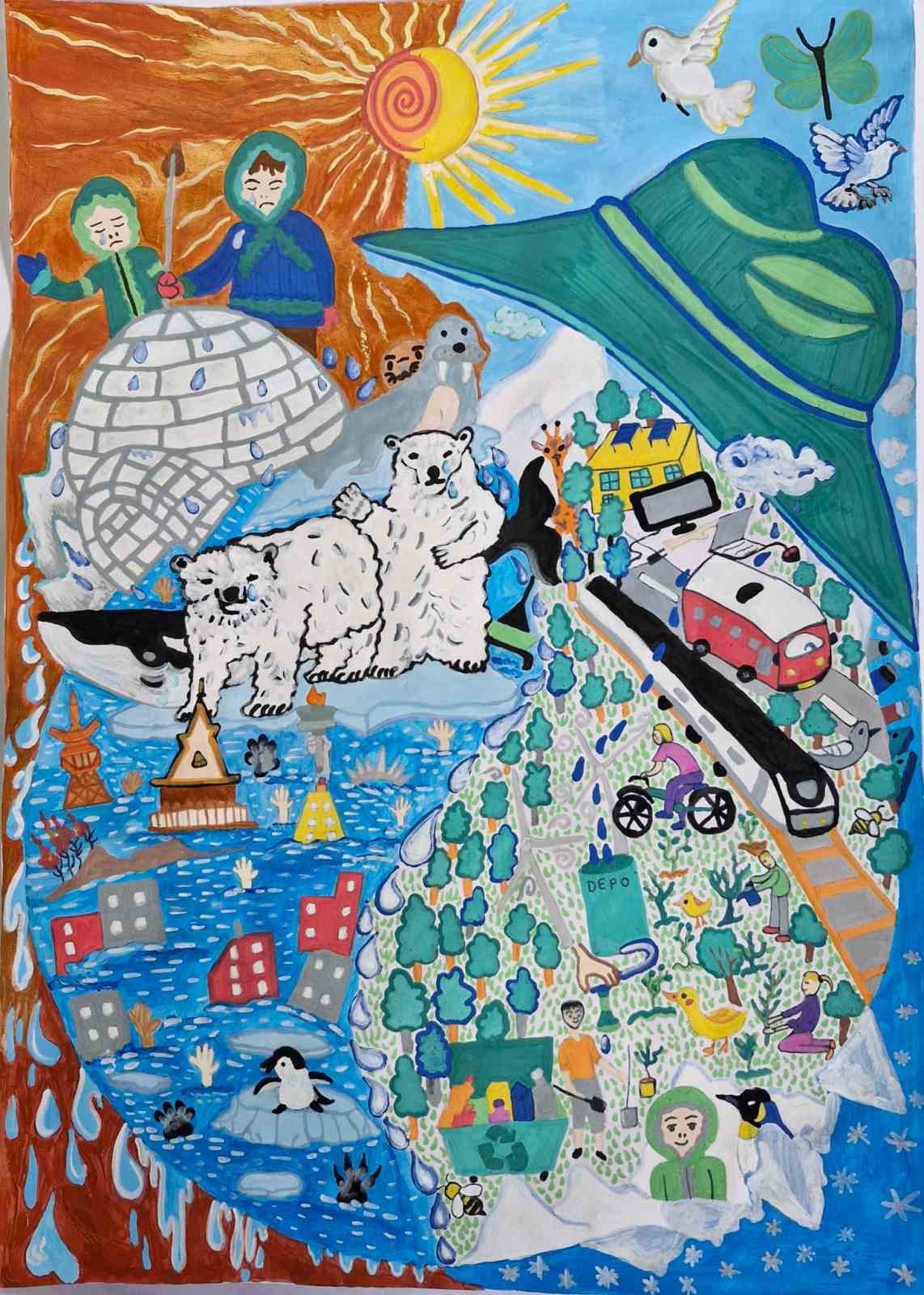 Bandırmalı &ouml;ğrenci Nisanur Yılmaz, 22 Mart D&uuml;nya Su G&uuml;n&uuml; Resim Yarışması&rsquo;nda T&uuml;rkiye birincisi oldu
