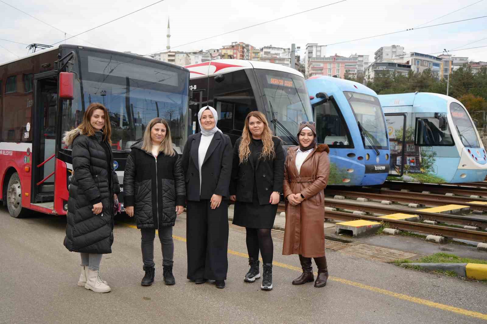 Samsun’un toplu ulaşımı kadınlara emanet: Otobüs şoförü, vatman ve şef