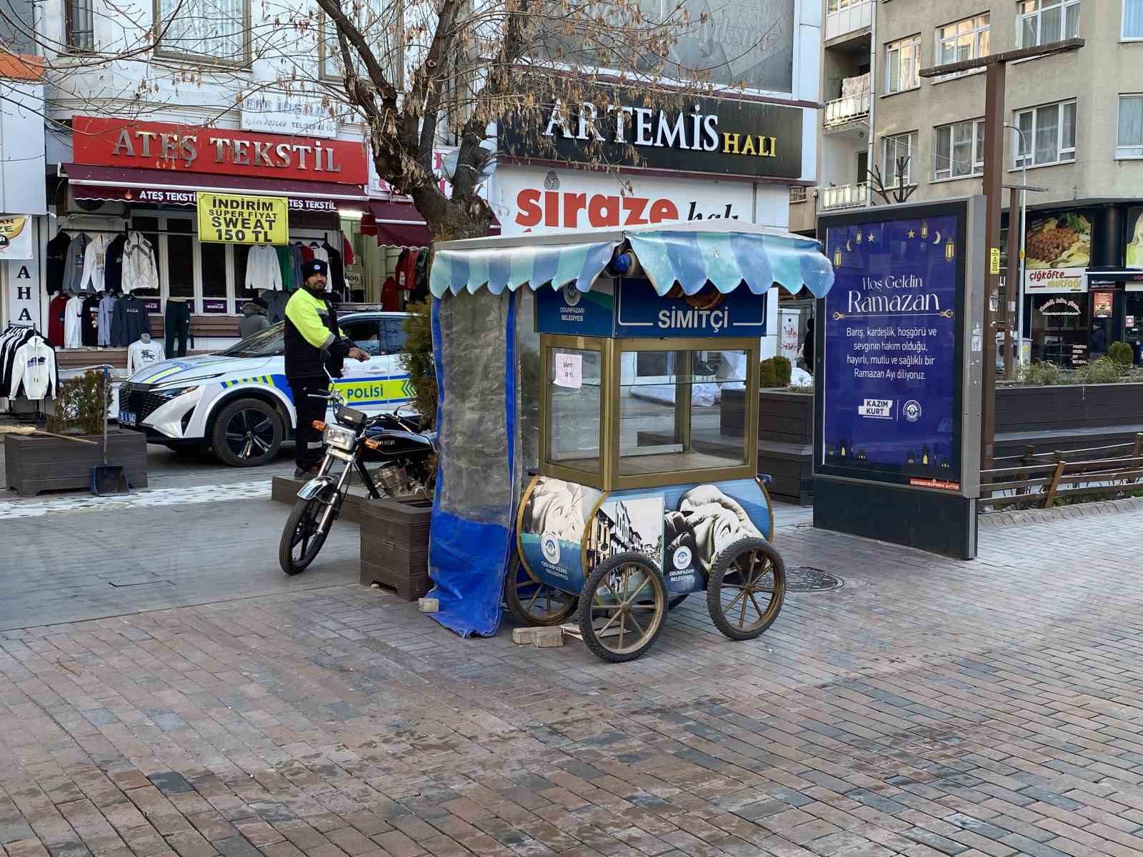 Kent merkezinde bir garip bisiklet kazası

