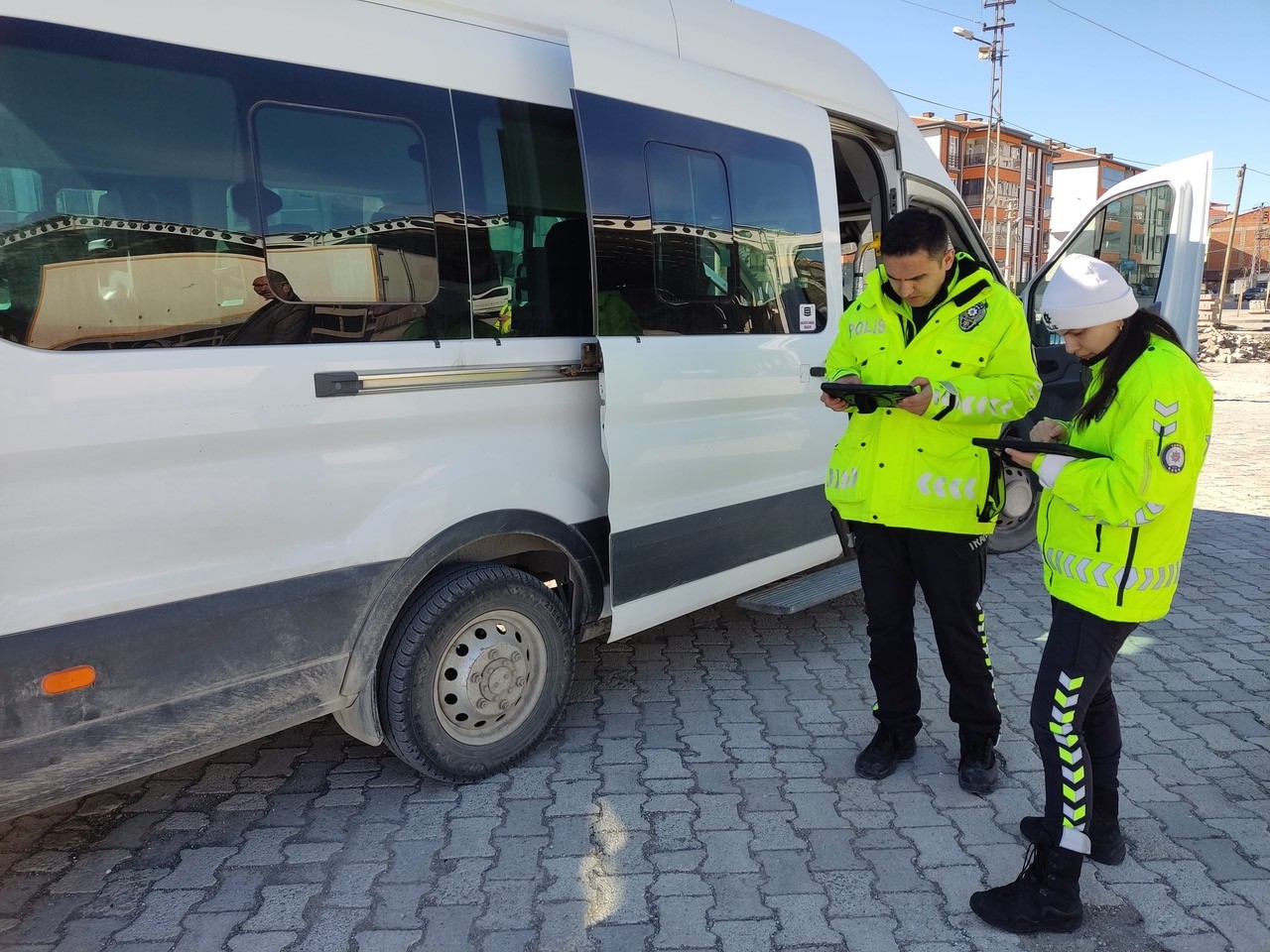 Kulu&rsquo;da &ouml;ğrenci servis ara&ccedil;ları denetimi devam ediyor
