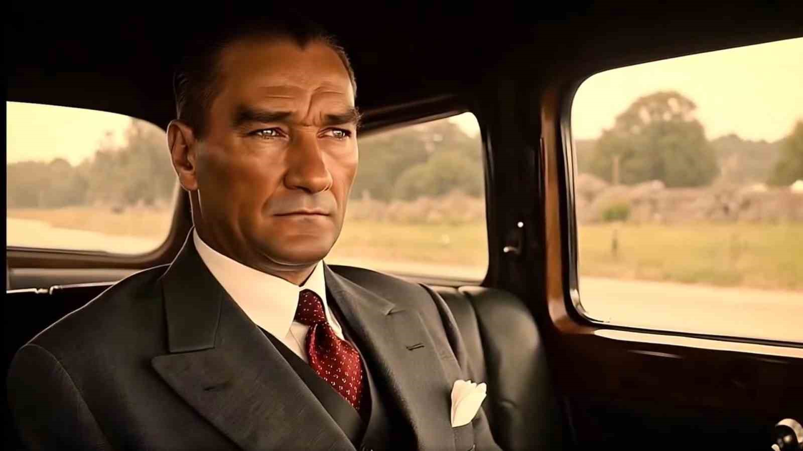 Atatürk’ün Antalya’ya gelişi yapay zeka ile Kepez’de canlandırıldı