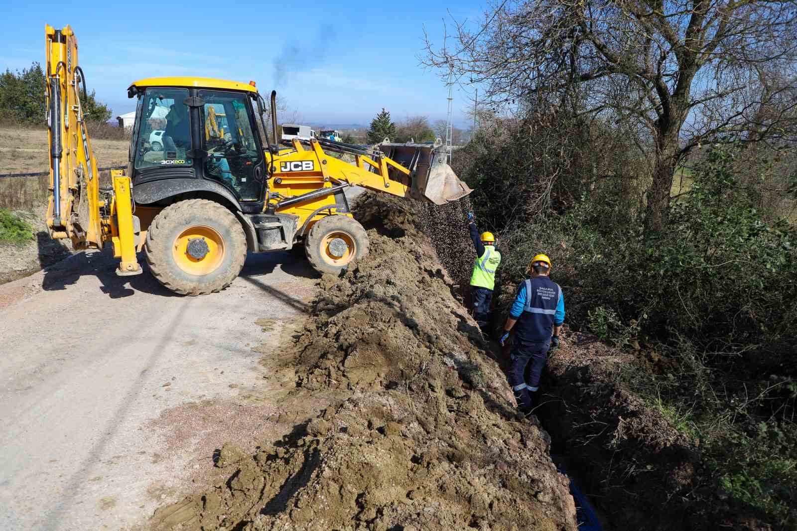 SASKİ&rsquo;den 6 mahalleye 11 kilometrelik yeni i&ccedil;me suyu hattı
