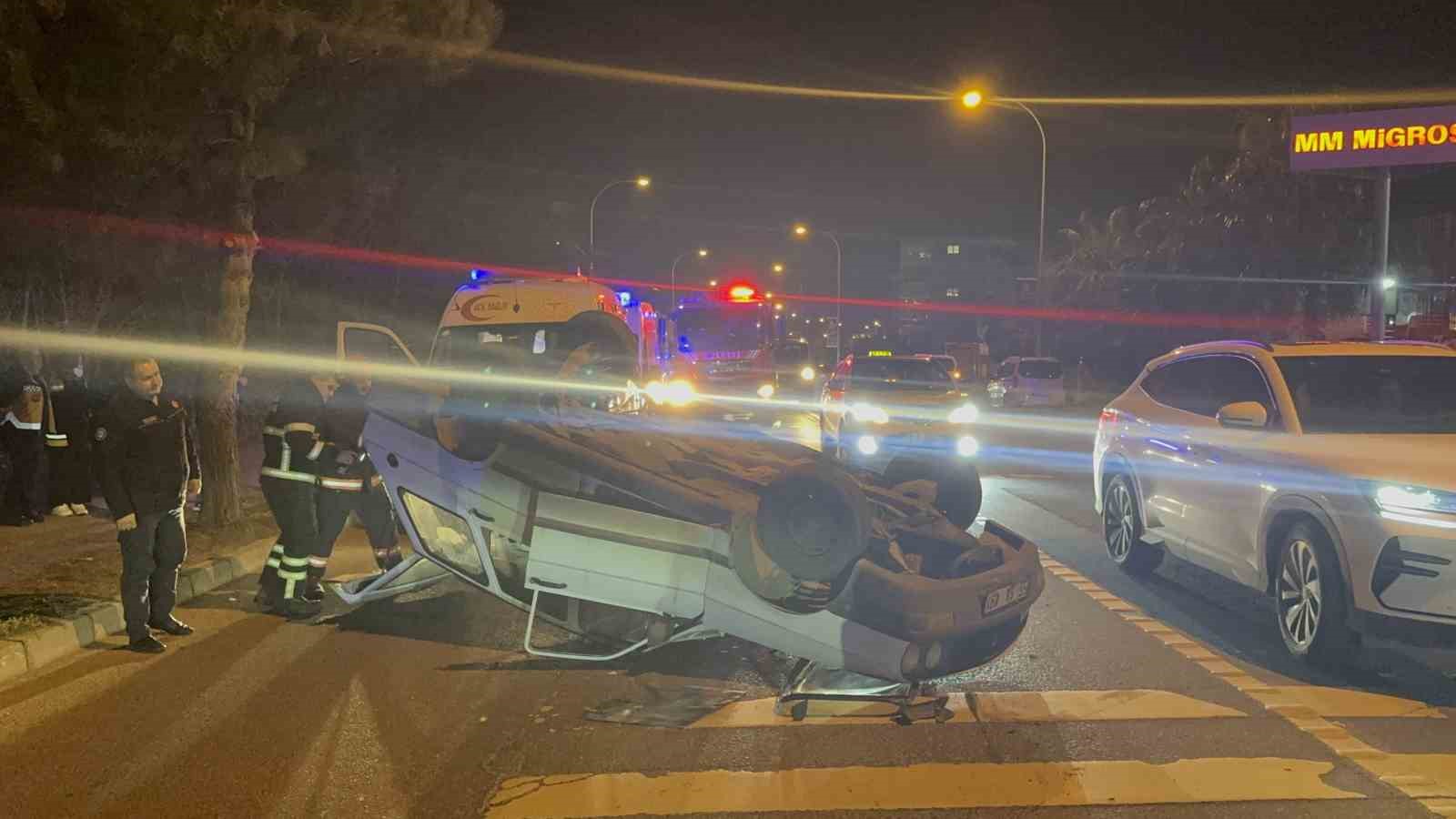 Ordu&rsquo;da arızalanan otomobil takla attı, s&uuml;r&uuml;c&uuml; yara almadan kurtuldu
