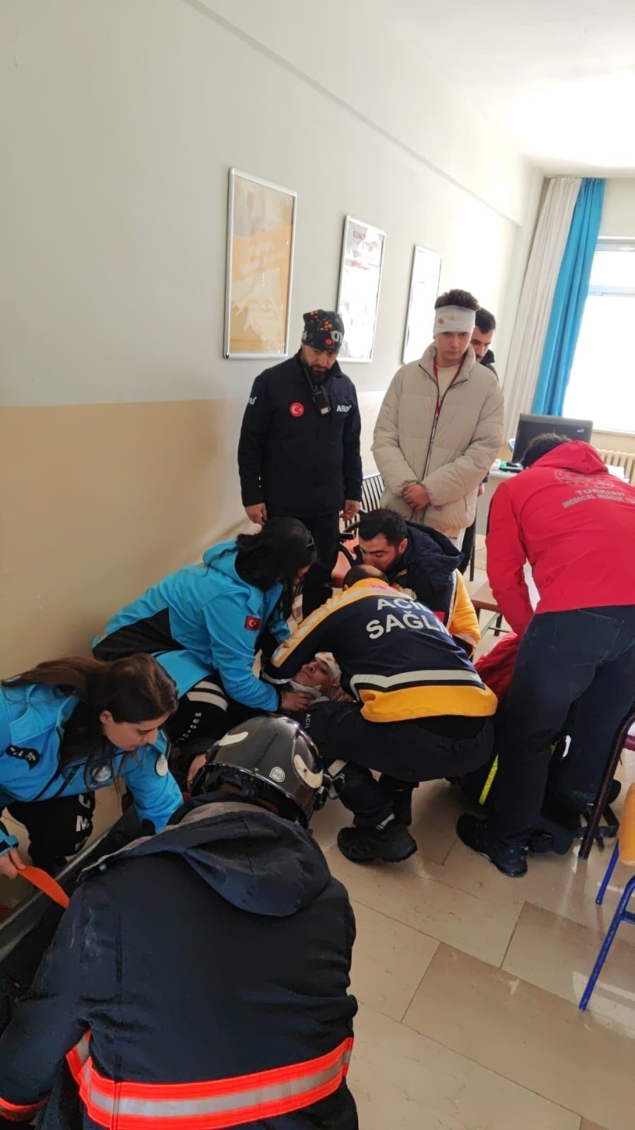 Muş&rsquo;ta deprem tatbikatı
