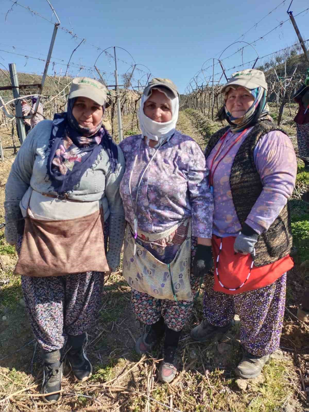 Kadınlar g&uuml;n&uuml;n&uuml; &uuml;z&uuml;m bağında kutladılar
