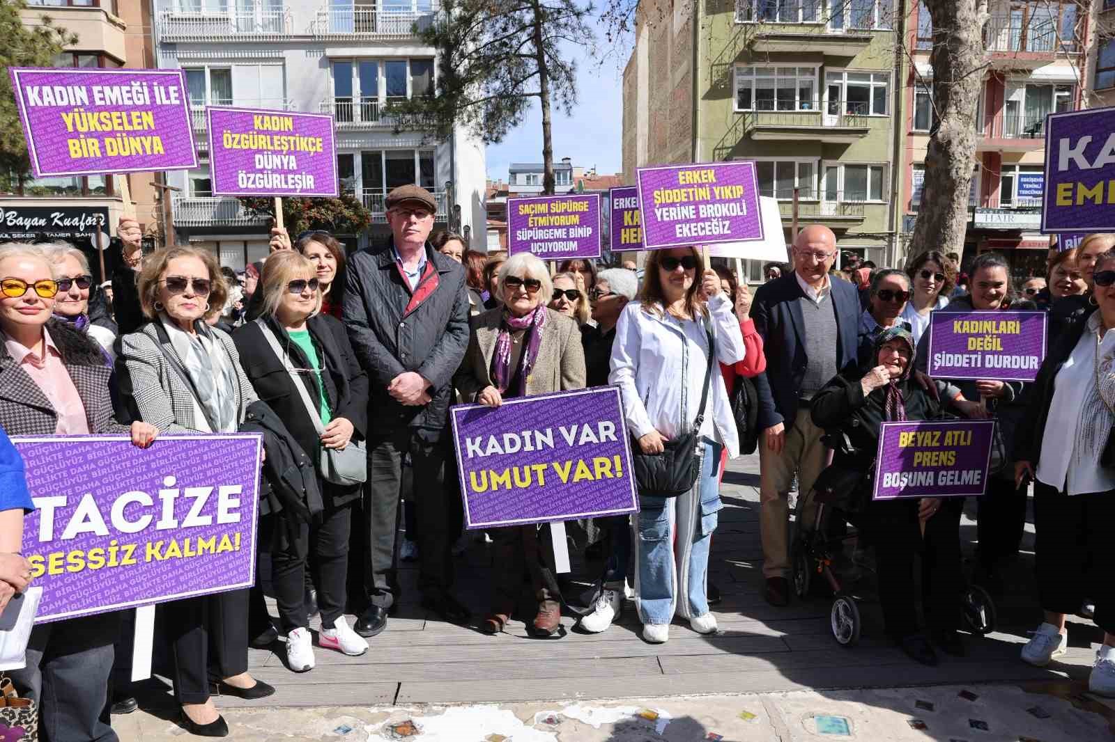Odunpazarı&rsquo;nda kadınlar eşitlik i&ccedil;in buluştu
