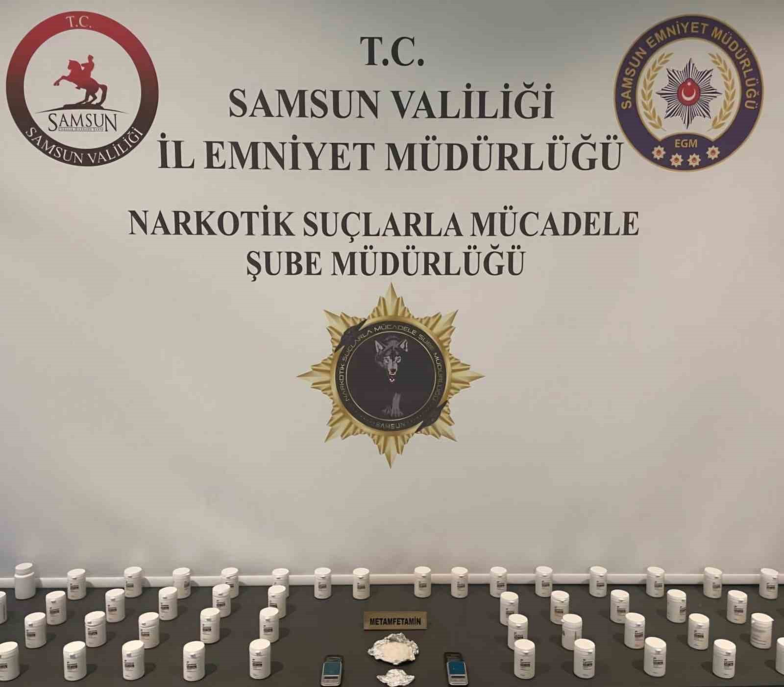 Samsun’da uyuşturucu operasyonu: 2 gözaltı