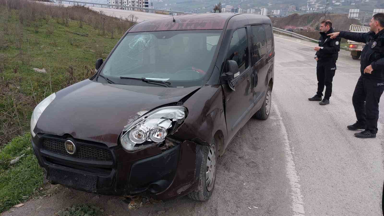 Samsun’da trafik kazası: 2 yaralı
