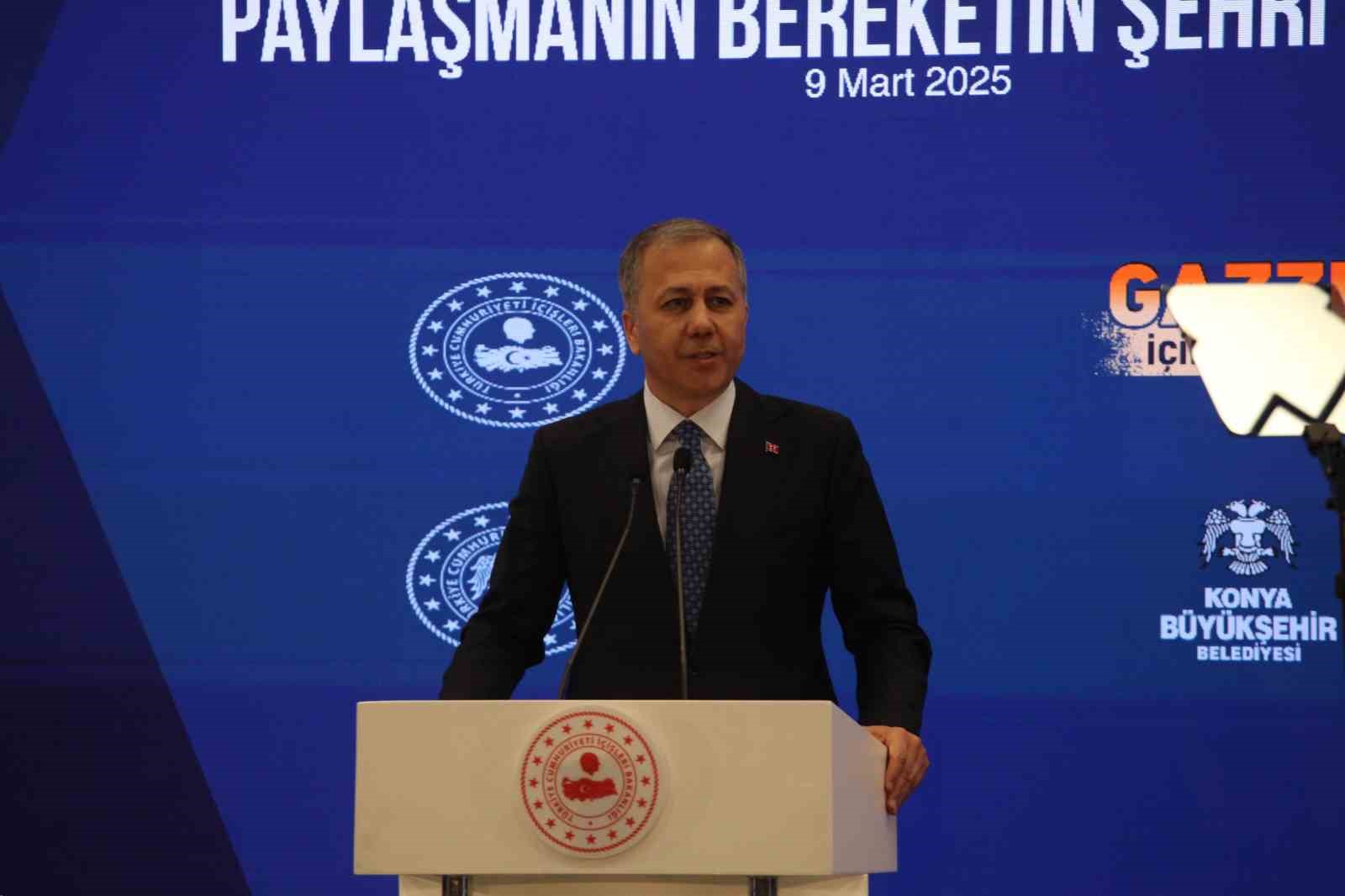 Bakan Yerlikaya: "Türkiye, Gazze’yi yalnız bırakmamıştır, bırakmayacaktır"