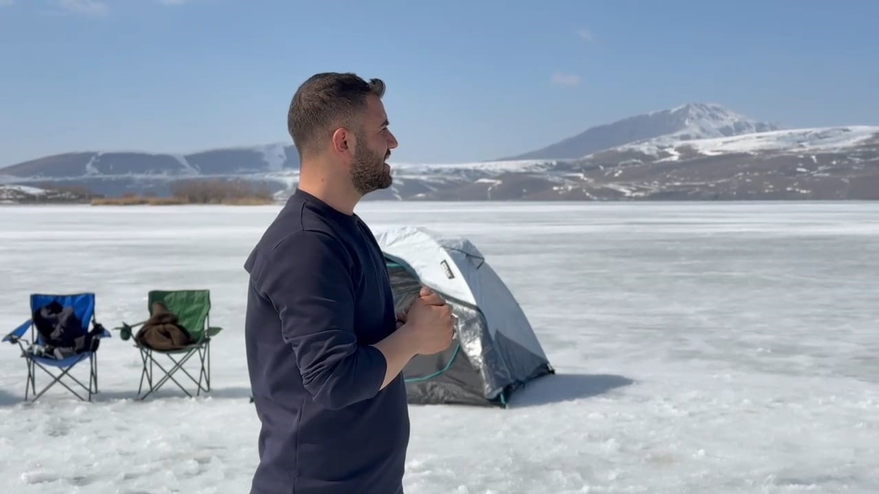 Donan Nazik Gölü’nde kamp keyfi