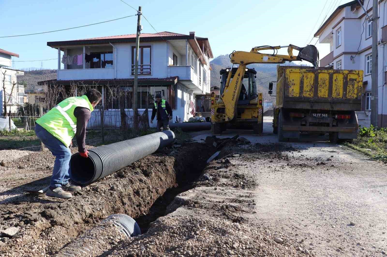 Ordu&rsquo;da altyapı &ccedil;alışmaları devam ediyor
