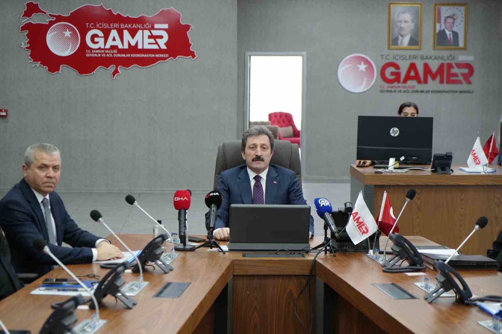 Vali Tavlı: "Samsun’da kişilere ve mal varlığına karşı işlenen suç oranları azaldı"