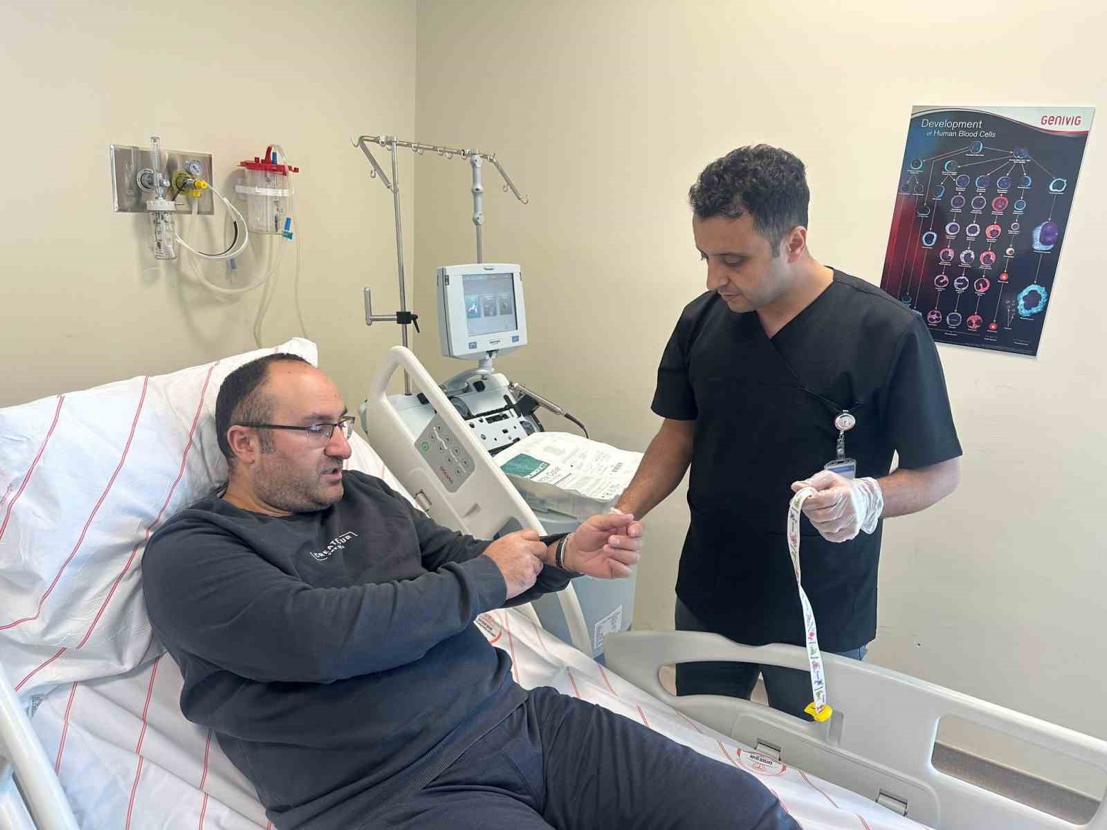 Kayseri Şehir Hastanesi’nde 100. bağışçıdan kök hücre toplandı