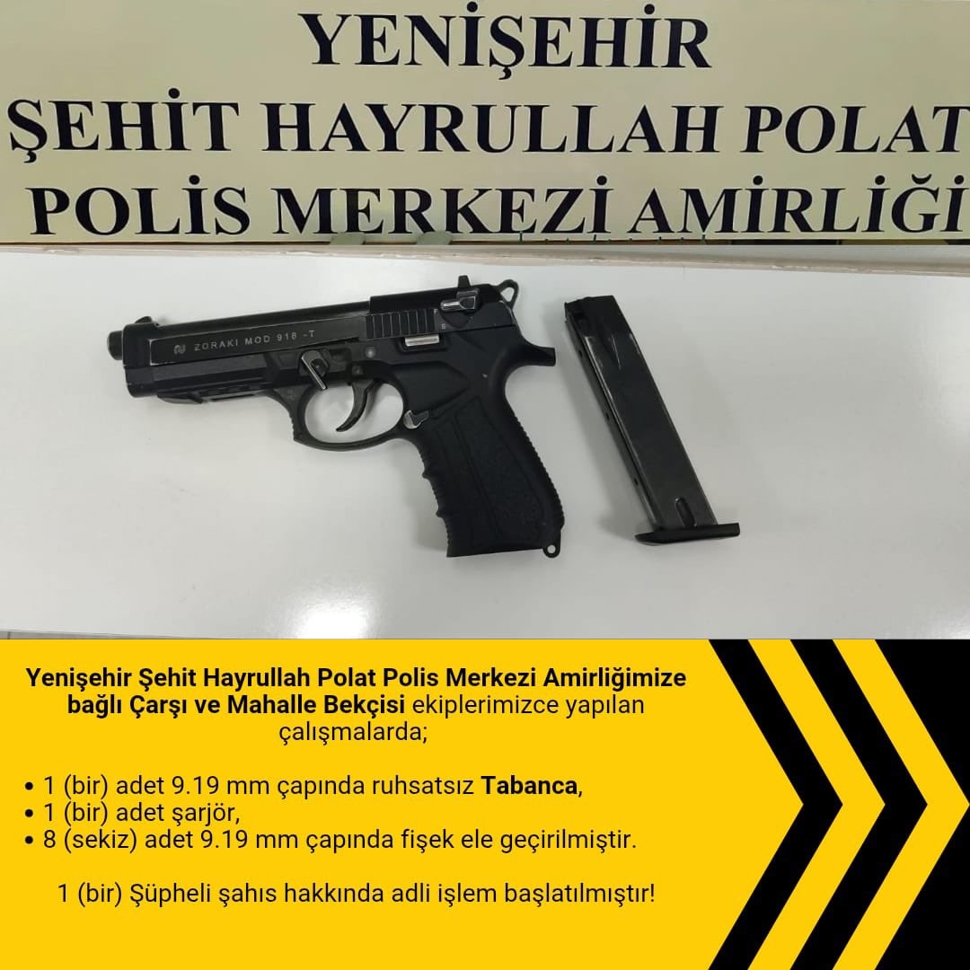 Bingöl’de ruhsatsız tabanca ve uyuşturucu madde ele geçirildi