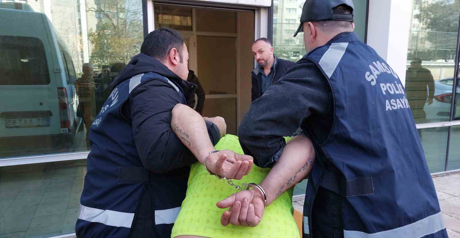 Samsun’daki vahşetin zanlısı adliyeye sevk edildi