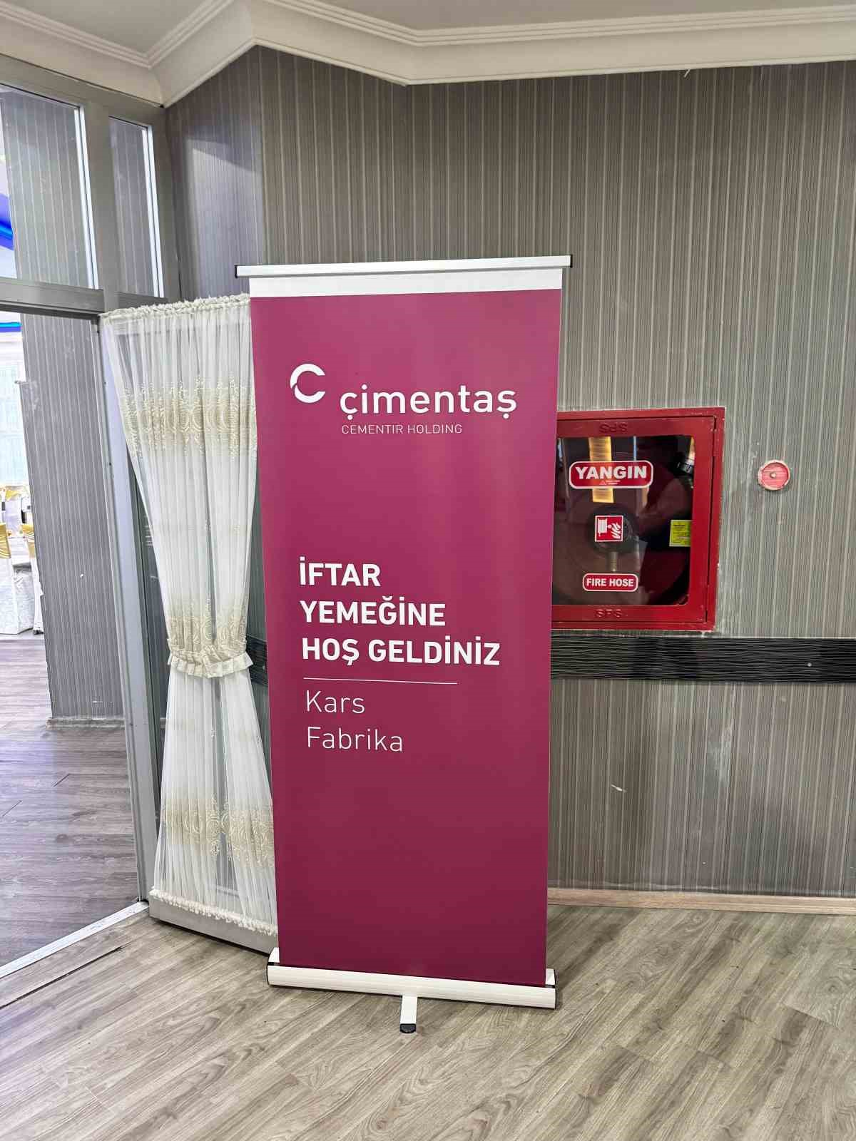 Kars&rsquo;taki &Ccedil;alıştaya sanayi kuruluşu &Ccedil;imentaş Kars &Ccedil;imento Fabrikası&rsquo;ndan katkı
