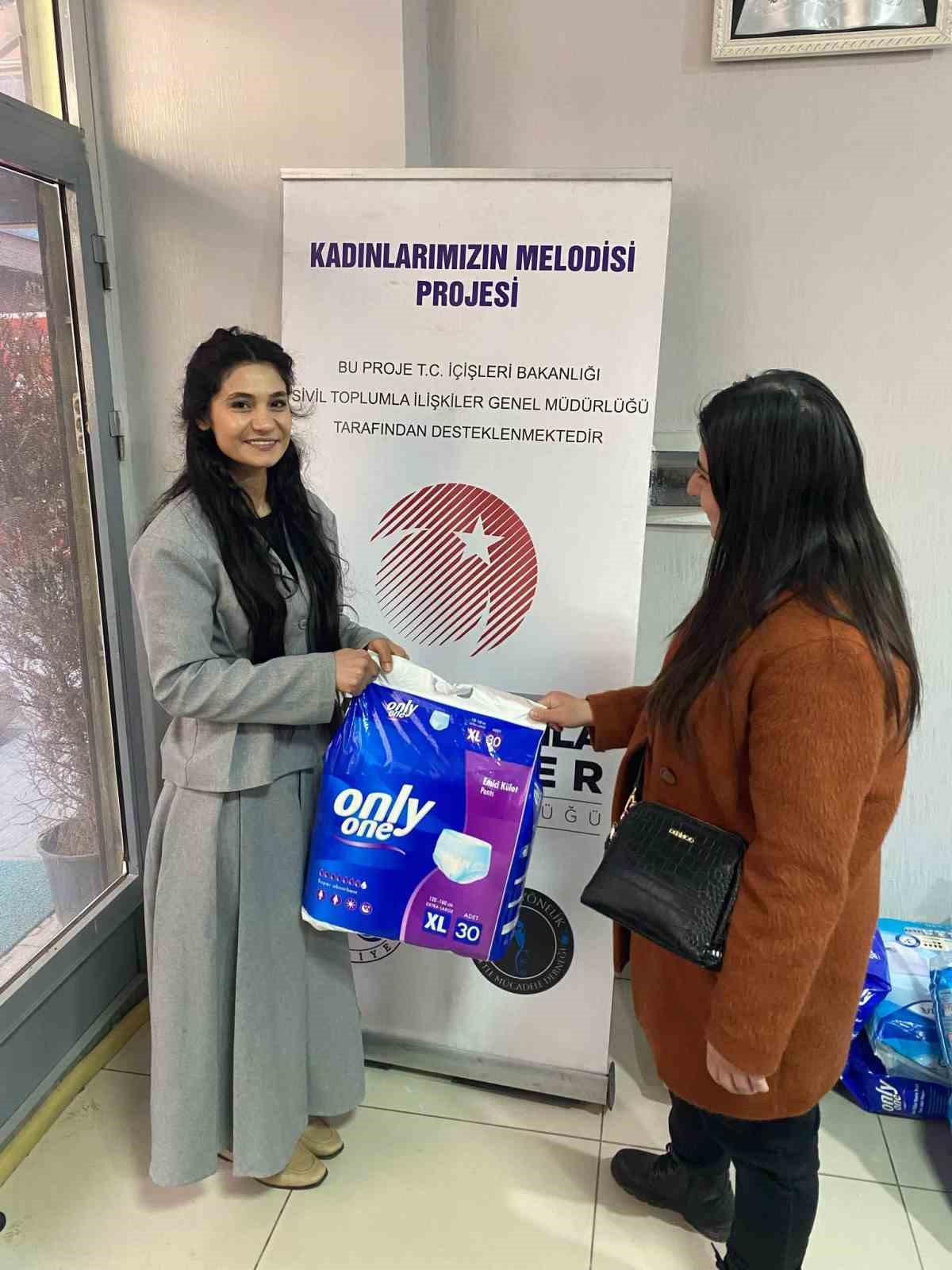 Elazığ’da ihtiyaç sahibi kadınlara destek