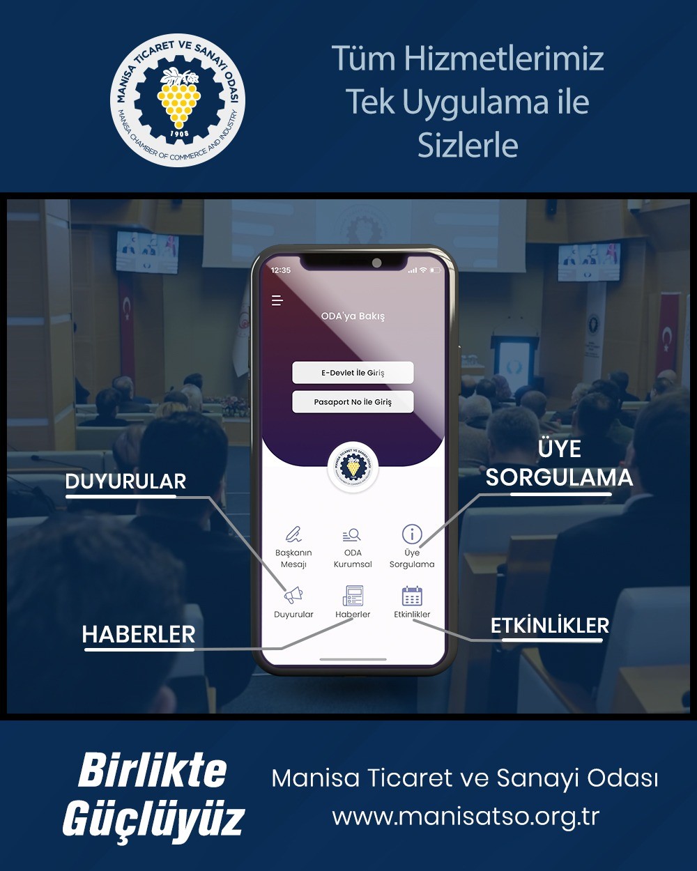 MANİSATSONET ile t&uuml;m hizmetler tek tuş kadar yakın
