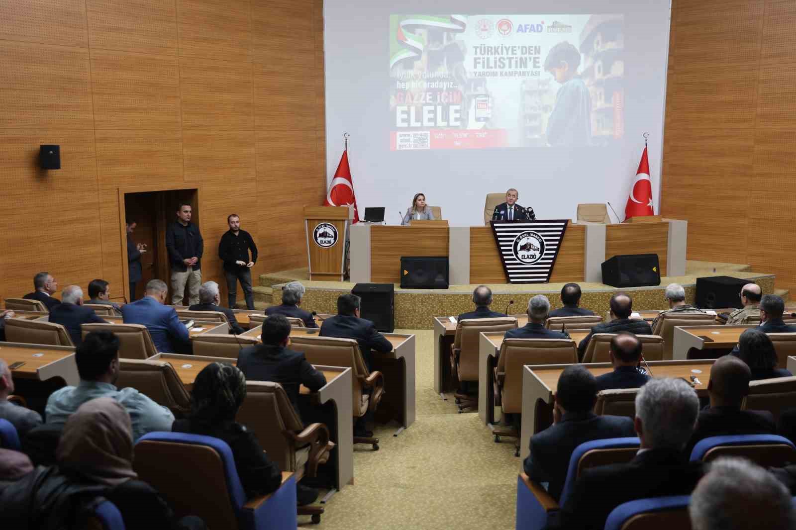 Elazığ’dan Gazze’ye yardım eli