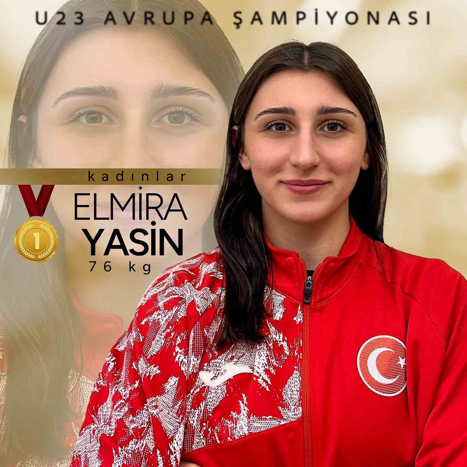 Milli güreşçiler Tuba Demir, Nesrin Baş ve Elmira Yasin, Avrupa şampiyonu oldu