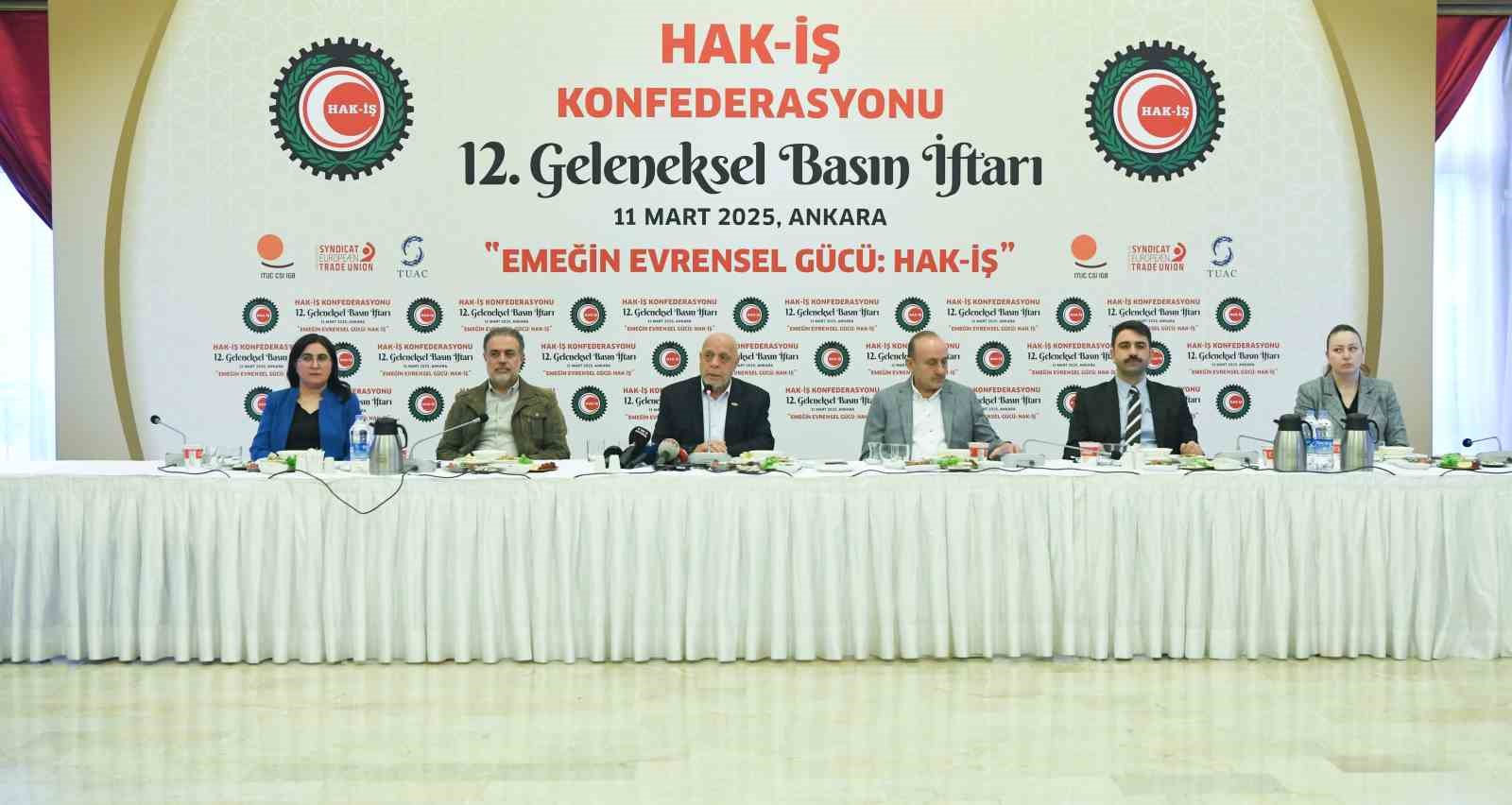 HAK-İŞ Genel Başkanı Arslan: "Asgari Ücret Tespit Komisyonunda kimin olduğundan ziyade komisyonunun yapısına itirazımız var"
