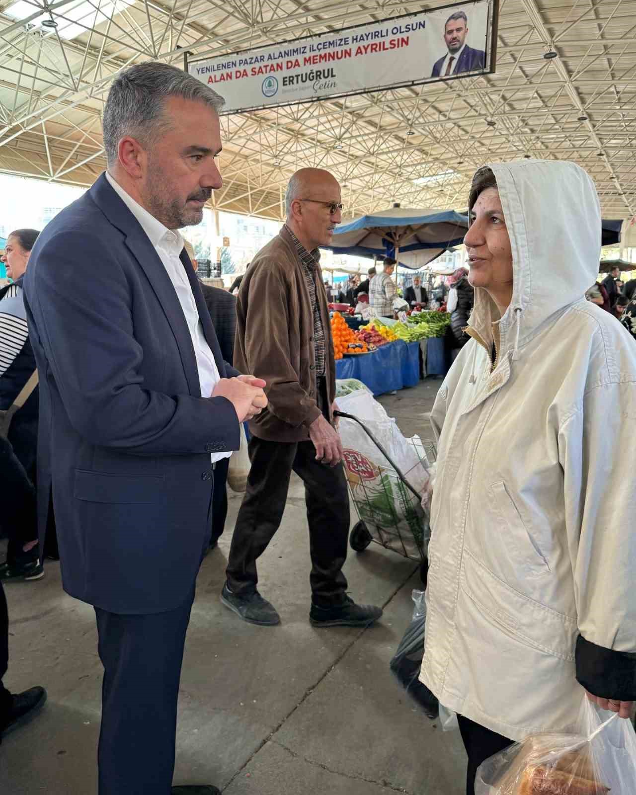 Pursaklar Belediyesi zabıta ekiplerinden Ramazan&rsquo;da pazarlarda denetim
