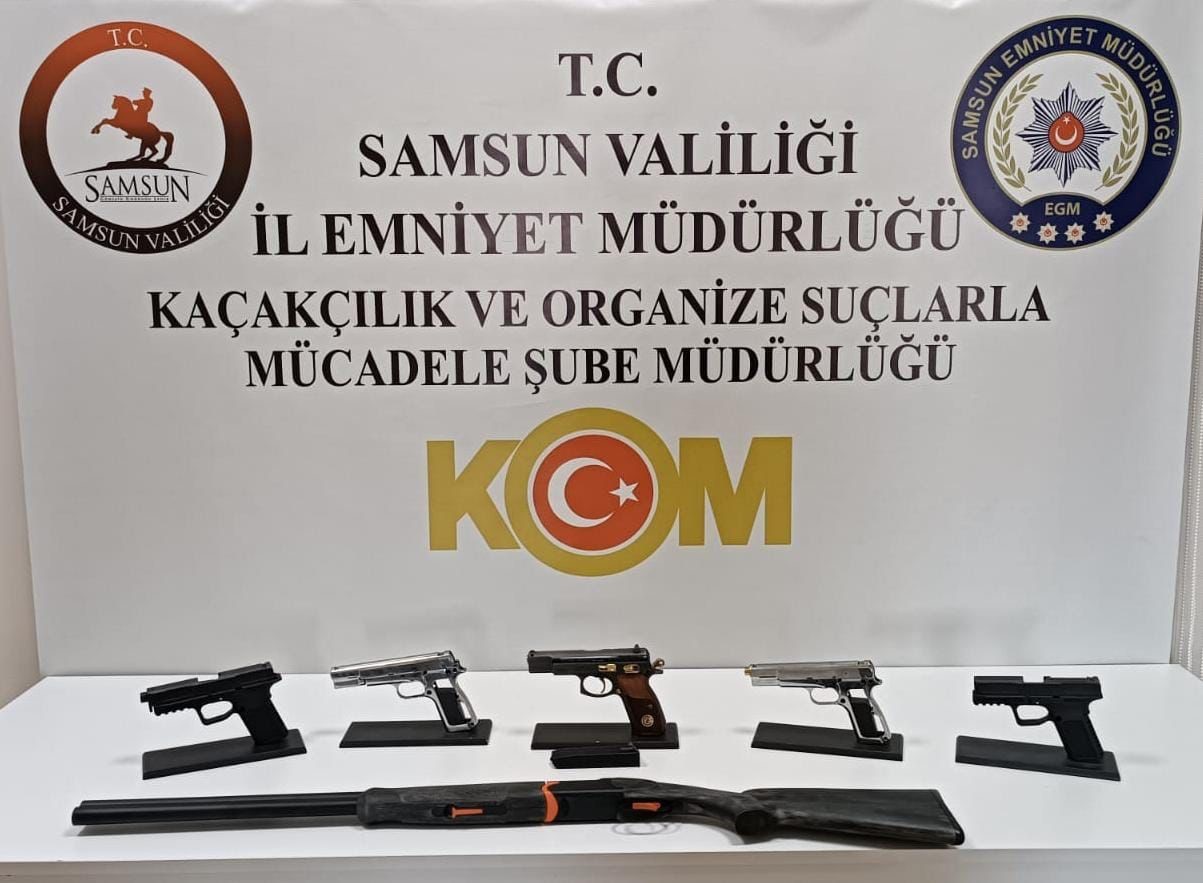 Samsun’da silah operasyonu