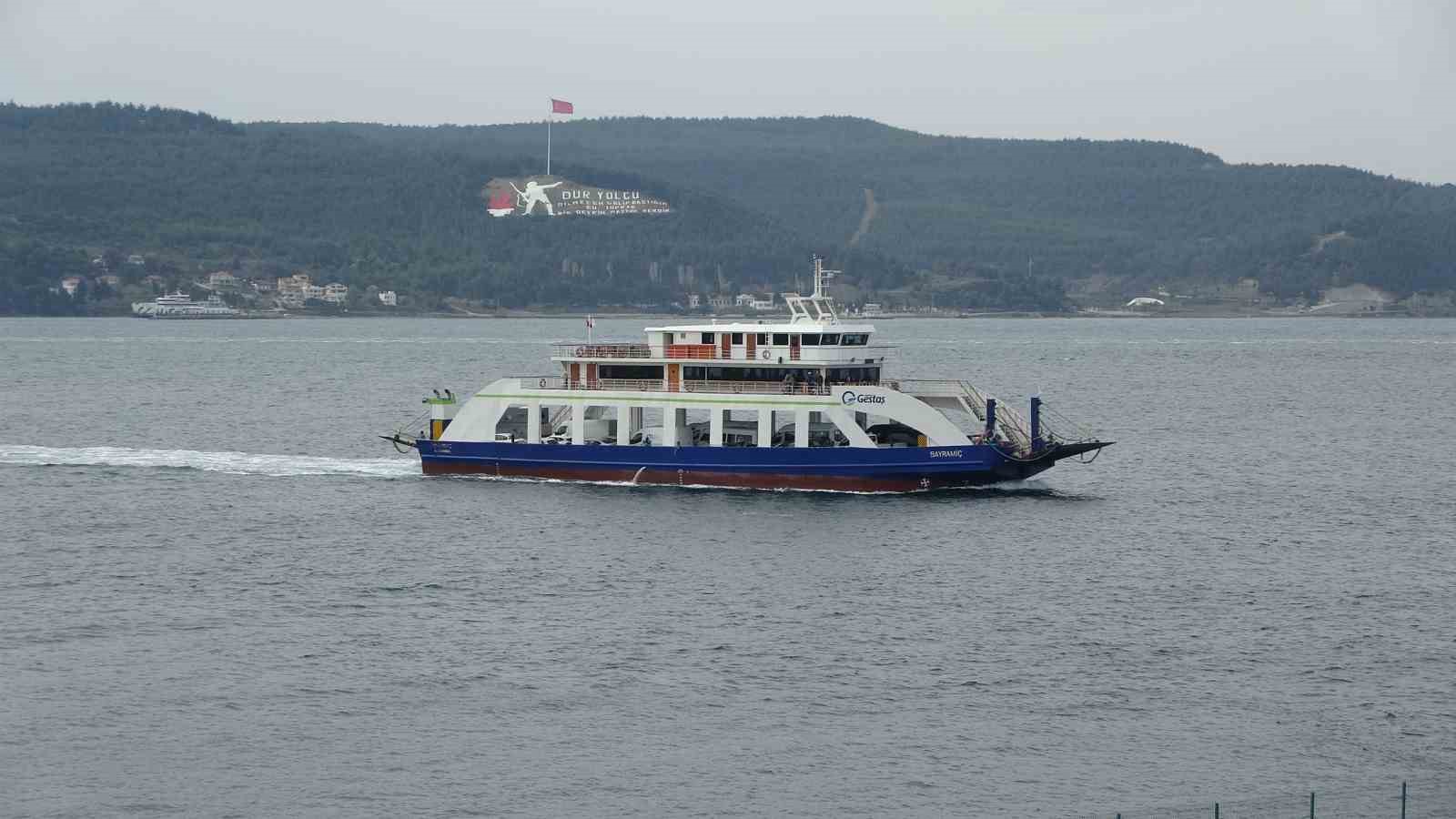 Gökçeada ve Bozcaada’ya yarınki feribot seferlerine fırtına engeli