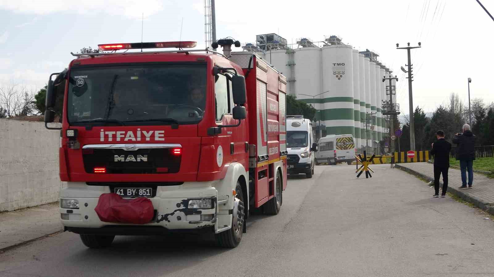 TMO’da çıkan yangın ekipleri harekete geçirdi