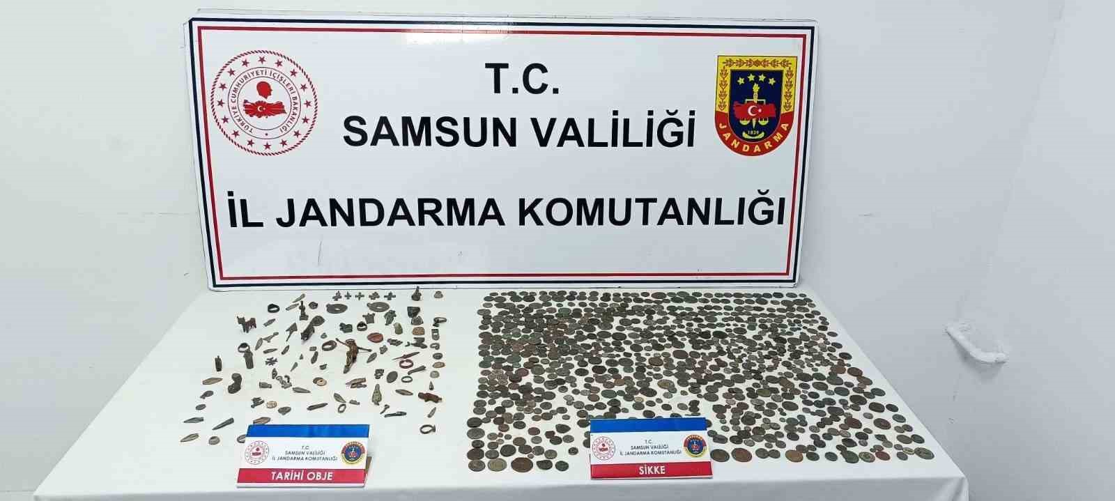 Samsun’da jandarmadan tarihi eser operasyonu