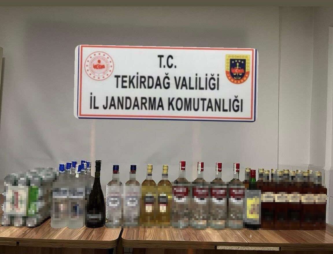 Tekirdağ&rsquo;da ka&ccedil;ak alkol ve uyuşturucu operasyonu
