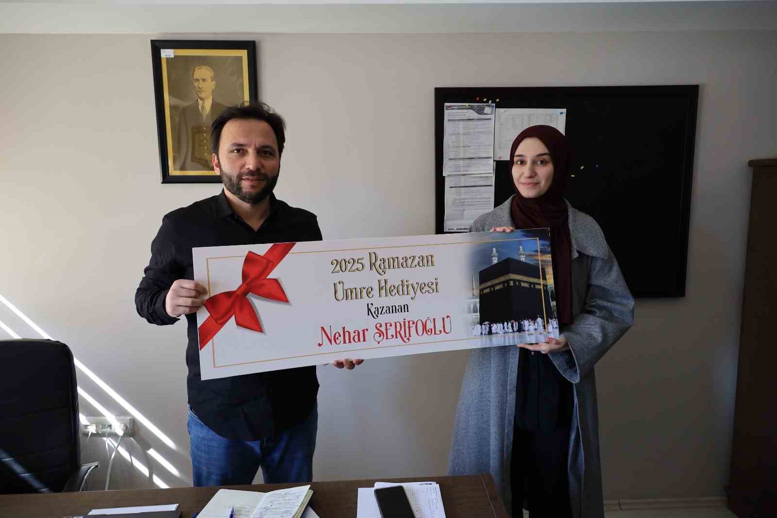Bafra&rsquo;da umre &ccedil;ekilişinin kazananı belli oldu
