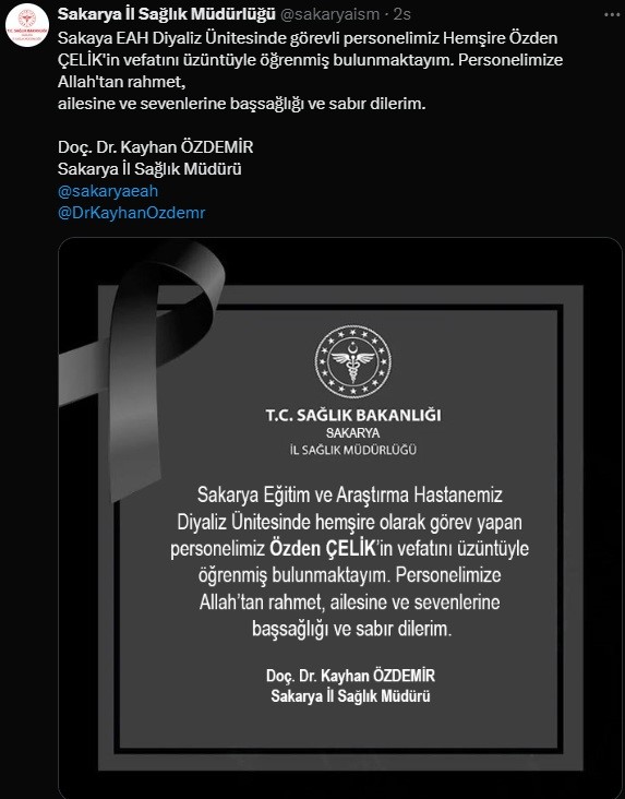 B&ouml;brek hastalarına şifa olan hemşire, aynı hastalığa yenildi
