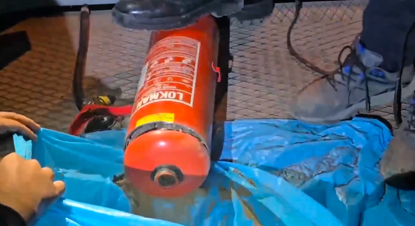 Iğdır’da yangın tüplerine gizlenmiş 11 kilo 150 gram eroin ele geçirildi