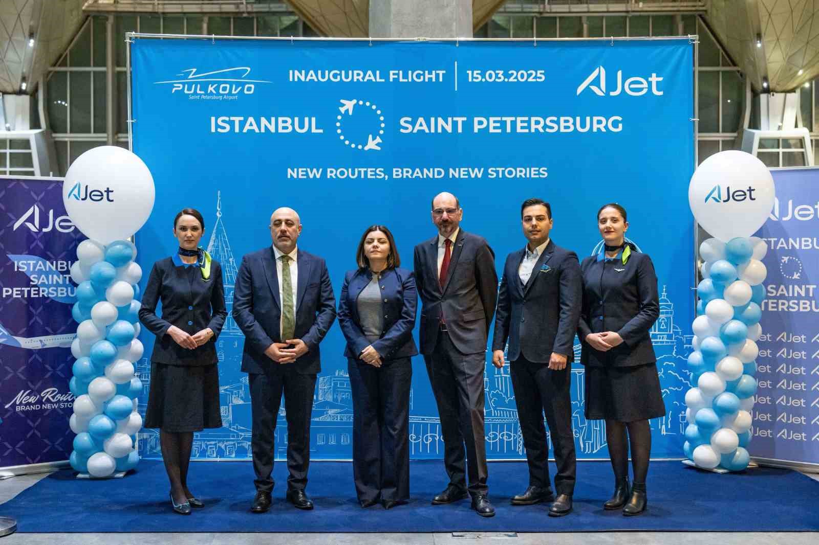 AJet, İstanbul- St. Petersburg hattını a&ccedil;tı
