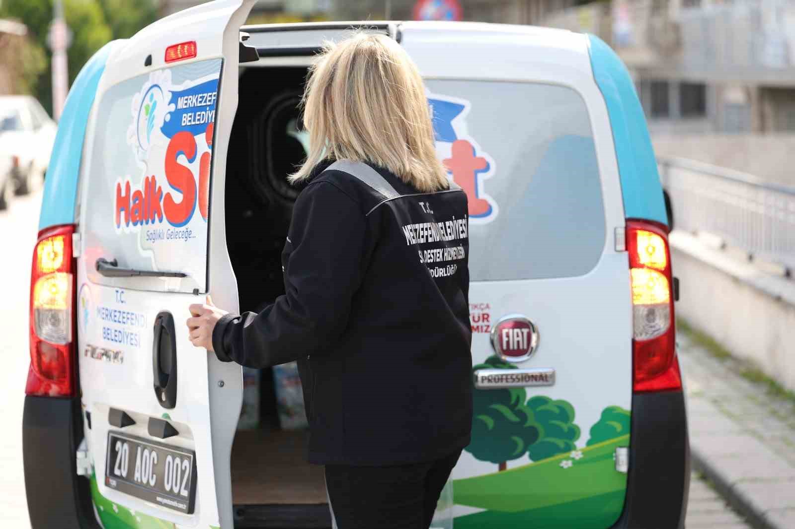 Merkezefendi Halk Süt araçları artık anlık takip ediliyor