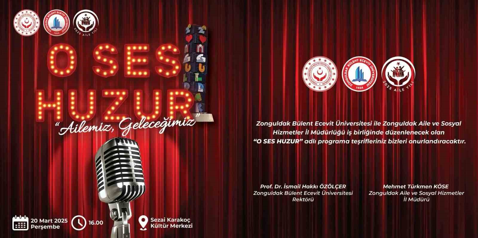 Zonguldak’ta ’O Ses Huzur’ yarışması düzenlenecek