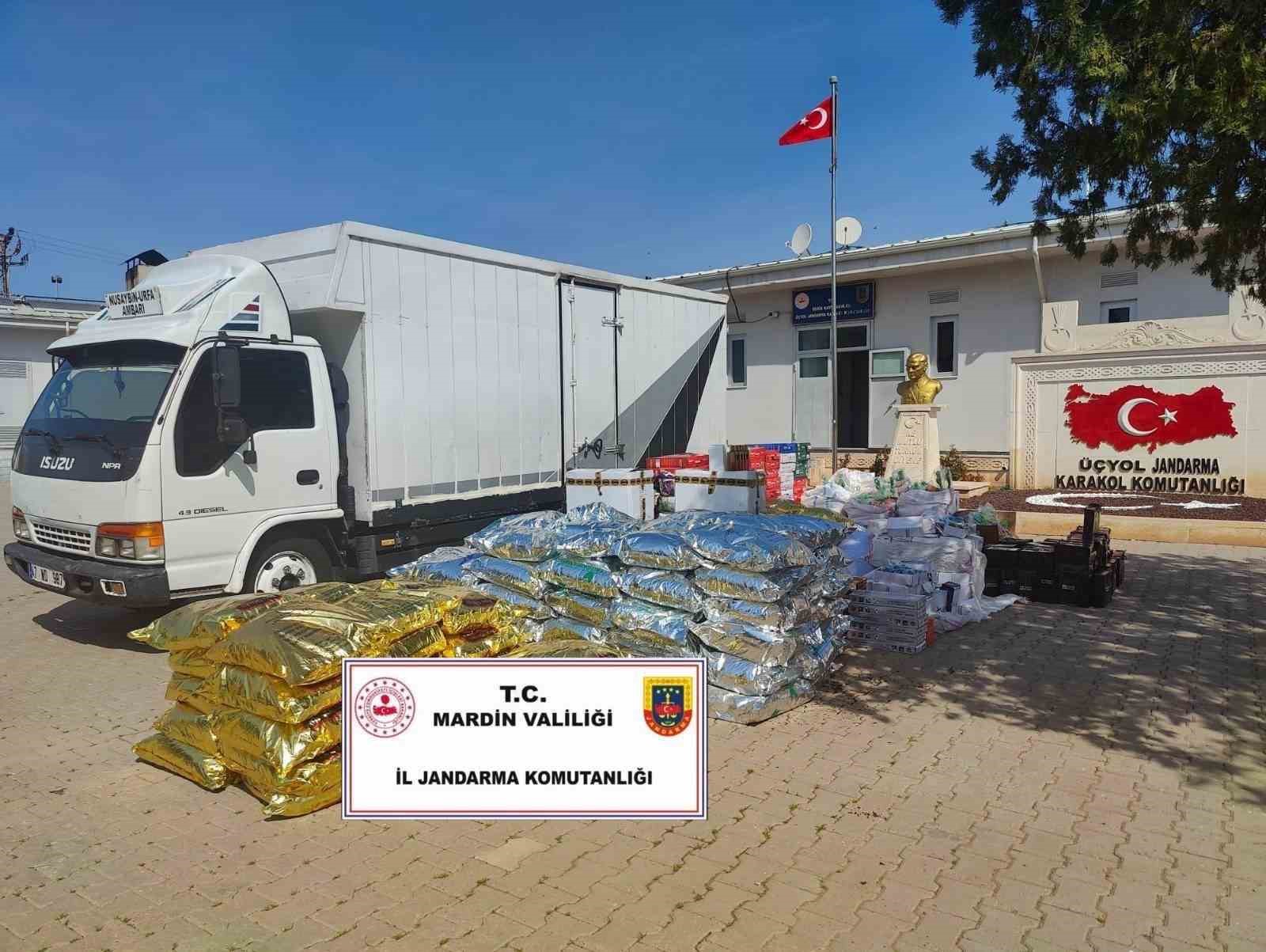 Mardin’de 5 milyon TL değerinde kaçak eşya ele geçirildi
