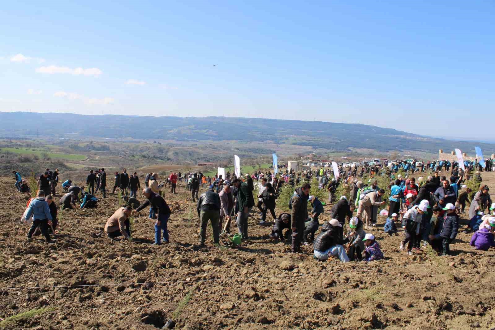 D&uuml;nya Ormancılık G&uuml;n&uuml;&rsquo;nde &Ccedil;anakkale&rsquo;de 4 bin fidan toprakla buluştu

