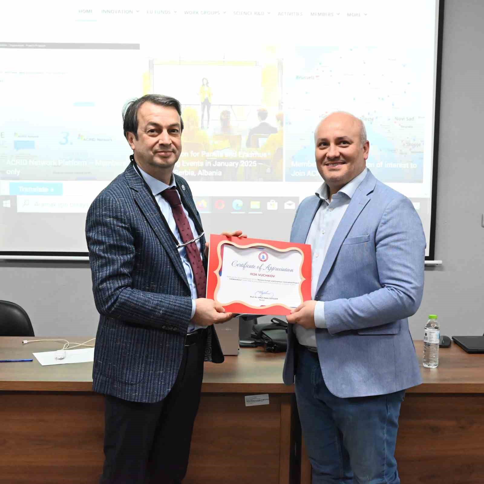 BEUN’da ACRID Ağı ile Horizon Europe ve Erasmus Merkezi projeleri üzerine iş birliği konferansı